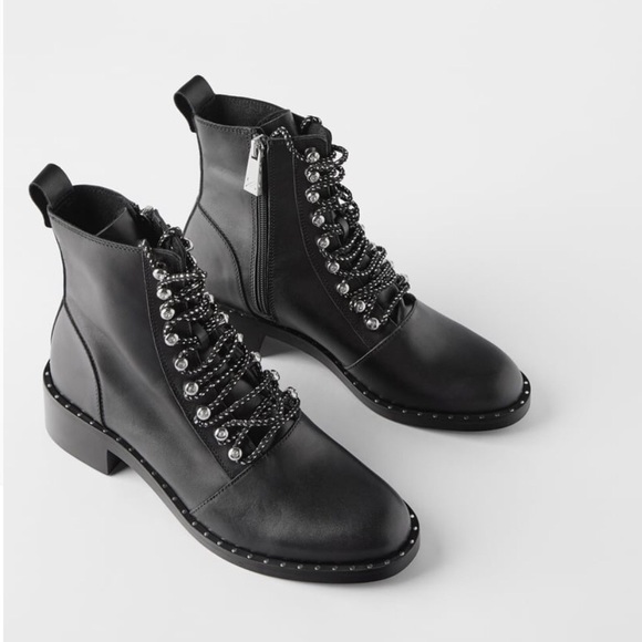 zara boots with studs